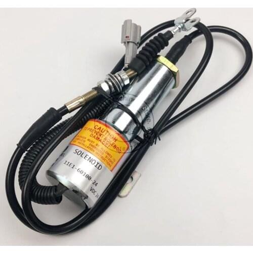 FOR HYUNDAI Excavator Accessories Modern R200-5R215-7/R215-9 Mitsubishi Engine Flameout Switch Flameout Solenoid Valve