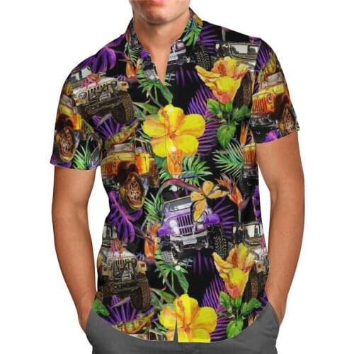 Hawaii Shirt beach Summer Fashion Short sleeve Printed 3d Mens Shirt Harajuku Tee hip hop shirts drop shipping 06