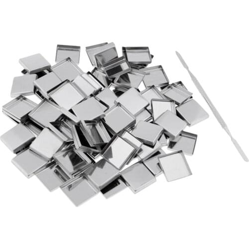 100x Square Empty Eyeshadow Blush Makeup Pans for Magnetic Palette Tins Stick (26mm Diameter)