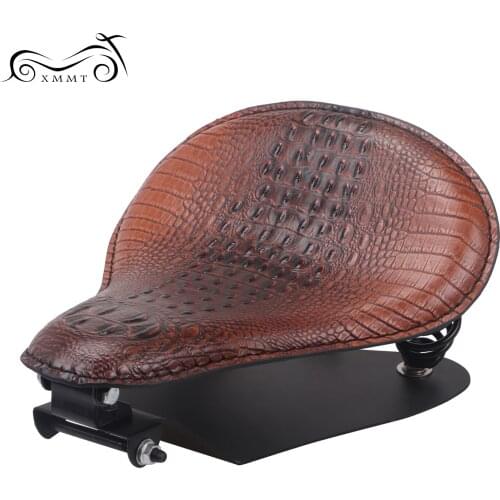 Motorcycle Brown Springs Solo Driver Seat Base Plate Bracket Kit Universal For Harley Blackline FXS Dyna Wide Glide FXDWG