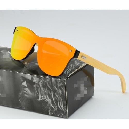 Natural Wooden Sunglasses Men Polarized Fashion Driver Goggles Original Wood Oculos de sol masculino