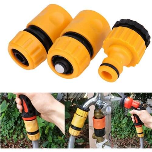 3pcs Set Garden Car Water Hose Pipe Tap Adapter Connector & Fitting Hosepipe