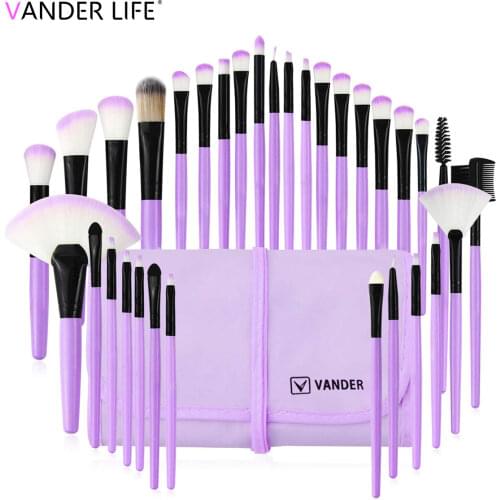 Makeup Brushes, 32pcs Makeup Brush Set, Professional Foundation Blending Cosmetic Brush Set Kit