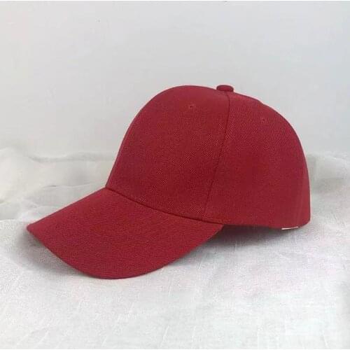 2021 New Four Seasons Mens And Womens All Around Fashion Hip Hop Baseball Cap Pure Color Cotton Outdoor Sports Sunshade Hat