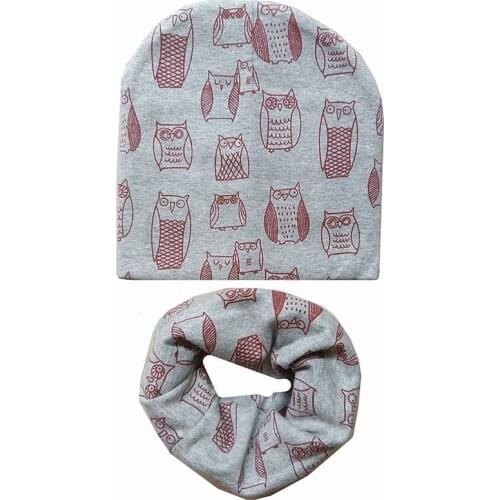 Autumn Winter Crochet Children Scarf Hat Set Baby Girls Hat Scarf Set New Fashion Boys Child Cap Scarf Set Kids Warm Hat Beanies