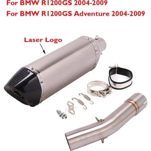 R1200GS ADV Motorcycle Exhaust Muffler Silencer Middle Mid Connection Link Pipe for BMW R1200GS R1200GS Adventure 2004-2009