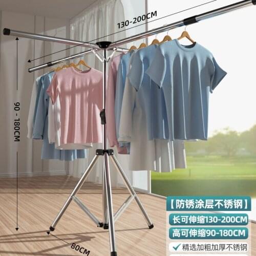 Fall to the ground folding scaling clothes hanger clothes drying rack hangers for saving space in the closet Metal stable