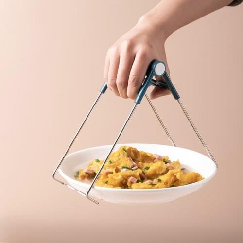 Stainless Steel Folding Hot Dish Clamp Anti-Scald Bowl Clip High Temperature Resistant Bowl Clip Kitchen Bowl Set