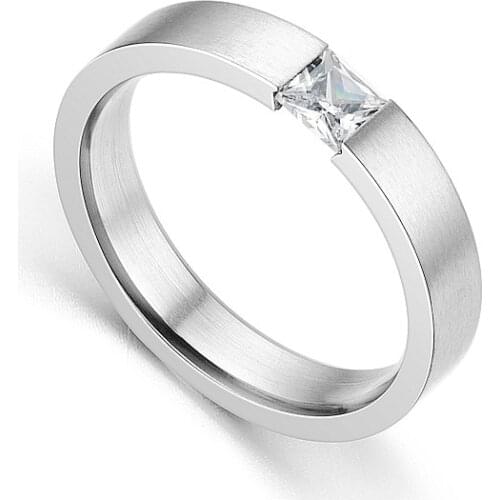 AsJerlya 2021 Modern Fashion Women Ring Trend White AAA Crystal Zircon Engagement Design Rings For Women Wedding Jewelry Gift