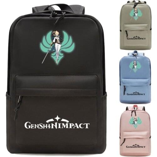 Genshin Impact Waterproof Backpack Children School Bags Kids Satchel Backpacks Primary School Backpack enfant