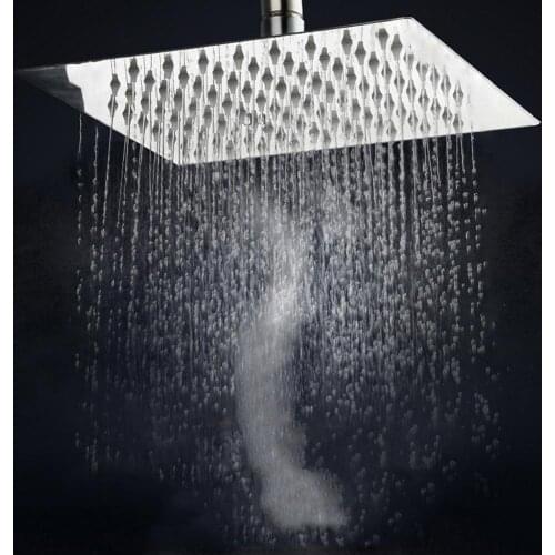 6/8/10'' Ultra-Thin Bathroom Square Shower Large Top Nozzle Rain Shower Bath Shower Head Spray Bathroom Accessories