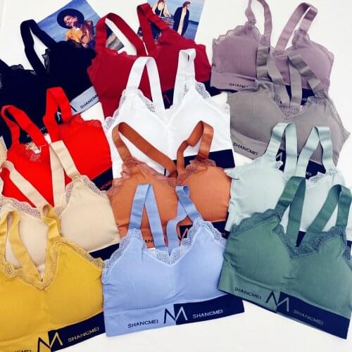 Womens Cotton Underwear Tube Tops Sexy Solid Color Top Fashion Push Up Comfort Brassiere Womens Sports Tank Up Sexy Lingerie