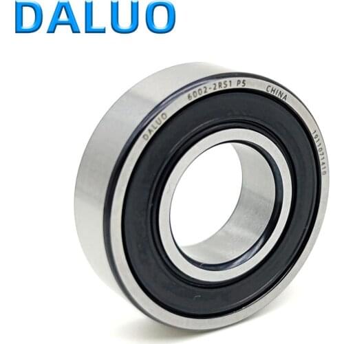 1PCS 6002-2RS1 P5 15X32X9 DALUO Bearing 6002 6002RS 6002-2RS ABEC-5 Single Row Deep Groove Ball Bearings Metric