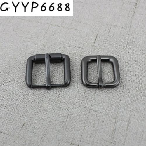 10pcs 20mm 25mm Matte gun turnbuckle belts pin buckle round pipe buckles,DIY Bags Man Simple Belt Strap Buckles
