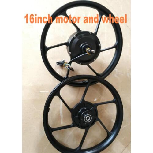 16inch BLDC hub motor gear motor 24v36v48v250w300w aluminum alloy wheel electric scooter bicycle Folding bike ATV MTB diy part