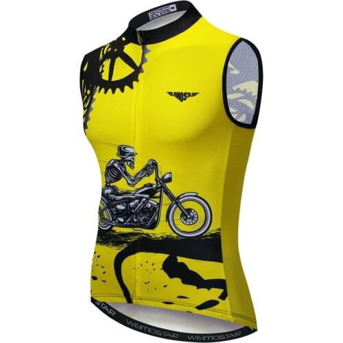 2020 Summer Cycling Jerseys Men Bicycle Tops Sleeveless MTB Bike Uniforms Breathable Riding Clothing