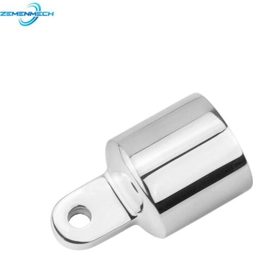 316 Stainless Steel Pipe Eye End Cap Bimini Top Fitting Marine Hardware Yacht External Eye End Canopy Tube End Boat Accessories