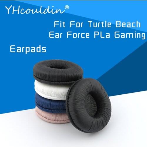 Earpads For Turtle Beach Ear Force PLa Gaming Headset Accessaries Replacement Ear Cushions Wrinkled Leather Material