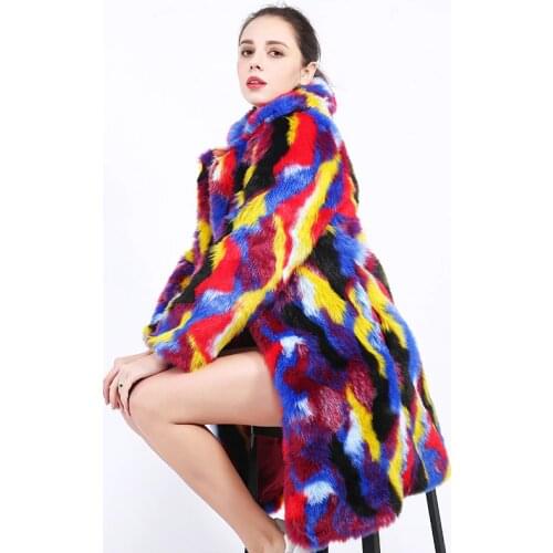 AreMoMuWha Natural Fur Coats