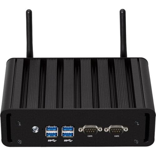 Fanless Mini PC Intel Core i7 4500U i5 4200U i3 4010U DDR3L RAM mSATA SSD RS232 Dual NIC HDMI VGA 4*USB3.0 WiFi Windows 10 Linux
