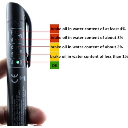 Digital test pen for automobile brake fluid for Citroen C3 C4 C5 DS3 DS4 DS5 DS6 C1 C2 C6 C8 Fiat 500 Saab Renault Duster