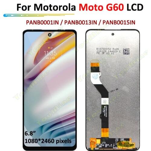 IPS LCD 6.8" For Motorola Moto G60 LCD Display with Touch Panel Screen Digitizer Assembly For Moto G60 PANB0001IN PANB0013IN LCD