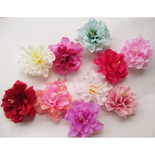 Artificial flowers head Peony flower simulation silk corsage flowers diy jewelry accessories 7CM
