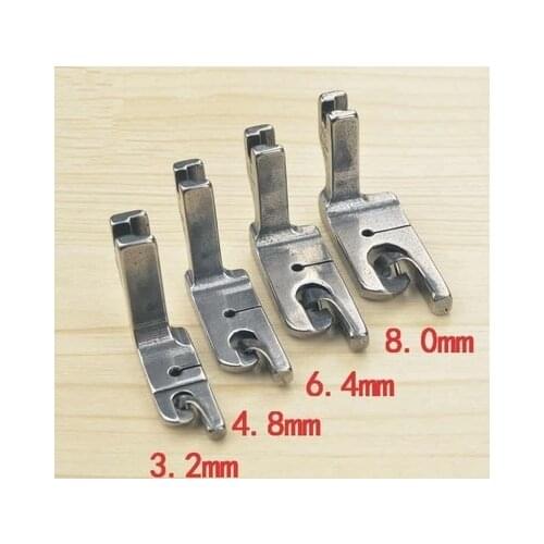 Quality industrial sewing machine parts presser foot steel crimping presser foot sewing machine presser foot roll hem cuffs3.2mm