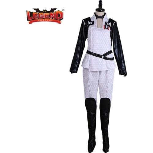 Cosplay legend Game Mass Effect Cosply Costume Miranda Lawson Black White Suit For Men/Women Custom Made H001