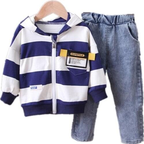Spring Autumn New Baby Girl Clothes Children Boys Cotton Jacket Pants 2Pcs/sets Toddler Fashion Clothing Infant Kids Tracksuits