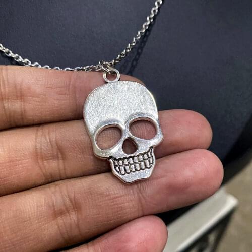 New Fashion Necklaces For Women Men Skull Pendant Chain Necklace Vintage Punk Goth Jewelry Wholesale