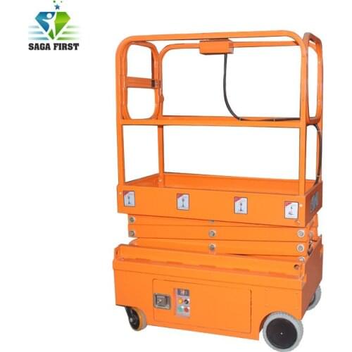 Aerial lifting Equipment Battery Power Operated Small Scissor Lift For Sale