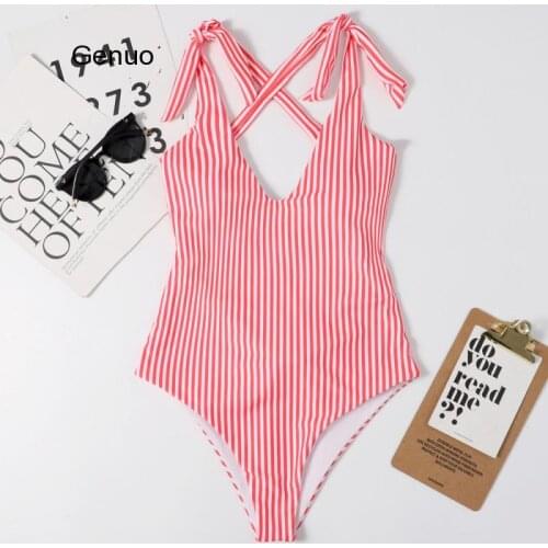 Sexy Plus Size Womens Swimwear Female 2021 One Piece Swimsuit Striped Bathing Suit Woman Swimming Wear for Beachwear Monokini