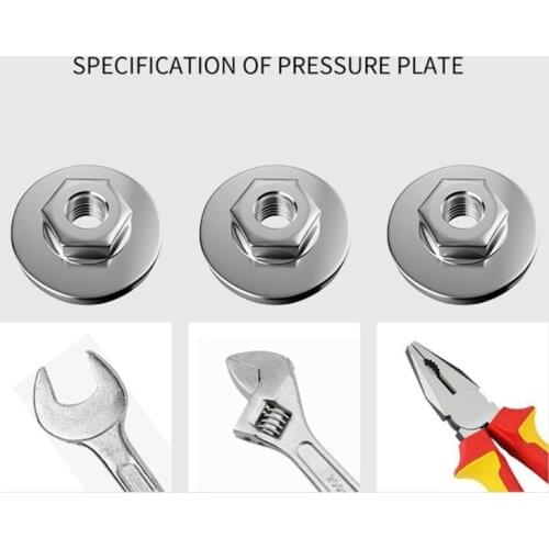 Hexagonal Type Press Plate Matched with Model 100 Fit for Saw Blade Best Accessories of Angle Grinder Woodworking Tools