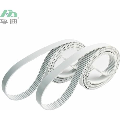 HTD3M,5M,8M,14M Arc Teeth Timing Belt,PU Synchronous Belt ,White Color With Steel Cord,Transmission / Drive Belt