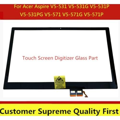 Touch Screen Glass Lens Digitizer 15.6" For Acer Aspire V5-531 V5-531G V5-531P V5-531PG V5-571 V5-571G V5-571P