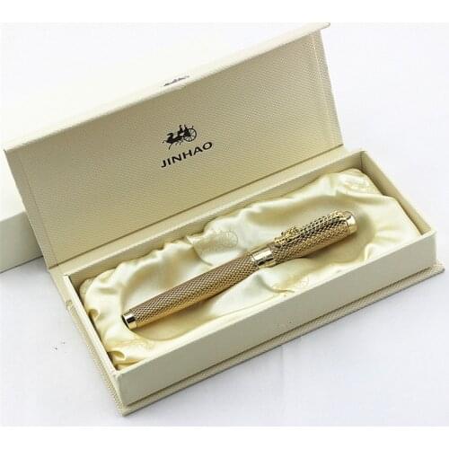 Stationery Promotion Jinhao 1200 dragon clip Smooth Rollerball Pen Luxury Metal Gift Ballpoint Pens for Writing
