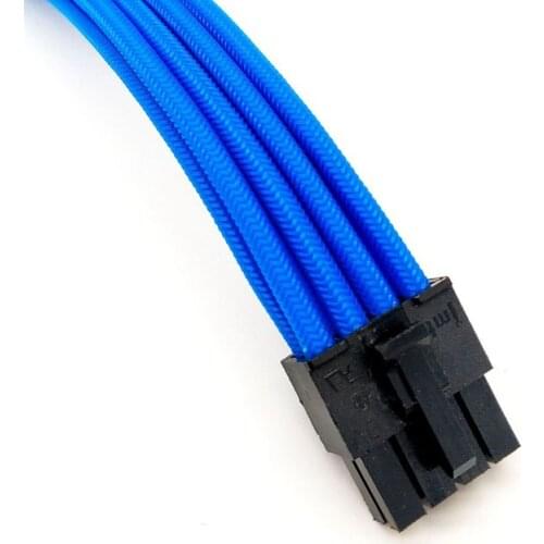 Male to Female Blue Power Extension Cables use for 24PIN Motherboard / 8PIN GPU/8PIN CPU/6PIN GPU 18AWG Transfer Cable