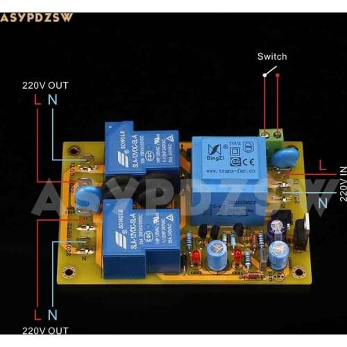 SL-10A 220V Dual output class A power amplifier soft start board