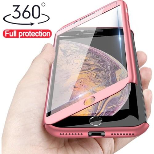 360 Full Cover Glass Case For Huawei P30 P20 Mate20 Lite P Smart Y7 Y6 PRO Y9 2019 Nova 3 3i 3E P10 P9 Protective Cover