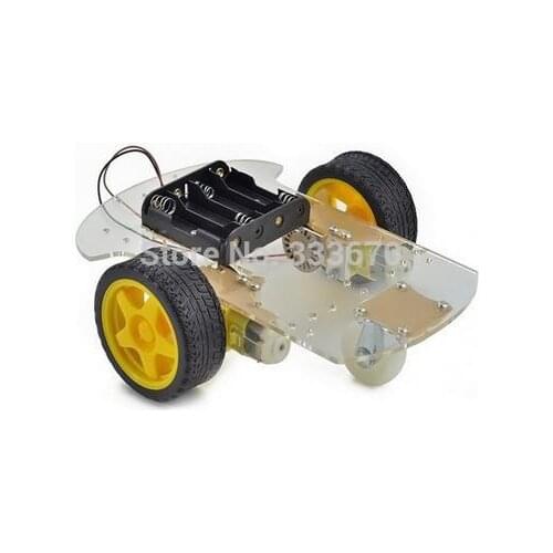 High Quality 2WD Motor Smart Robot Tracing Car Chassis Speed Encoder Kit Battery Box For Arduino