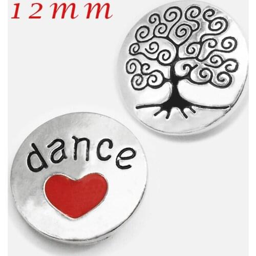 XH8304 Tree of life dance 12mm Metal Snap Button for snap jewelry