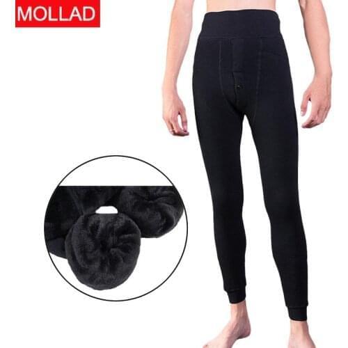 2pcs/pack Mollad Winter Mens Warm Legging Thick Pearl Velvet Ankle-Length Leggings Mens thermal Legging