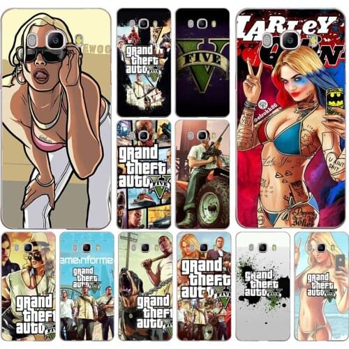 155FG Grand Theft Auto Soft Silicone Tpu Cover phone Case for Samsung j3 j5 j7 2016 2017 j330 j2 j6 Plus 2018