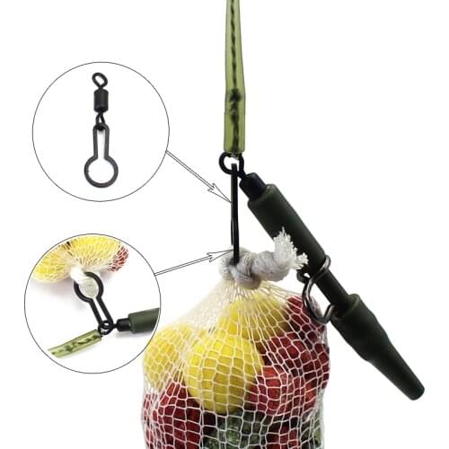 20Pcs Carp Fishing Micro PVA Mesh Bag Clip for Bait Boilies Bag Connector Clips Hanger Buckle for Carp Feeder Tackle Accessories