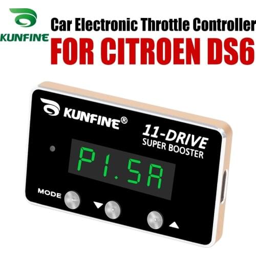 KUNFINE Car Electronic Throttle Controller Racing Accelerator Potent Booster For CITROEN DS6 Tuning Parts Accessory
