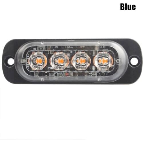 4LED Car Strobe Warning Light Grill Flashing Breakdown Emergency LED Side Light Lamp LED Side Lights For Cars