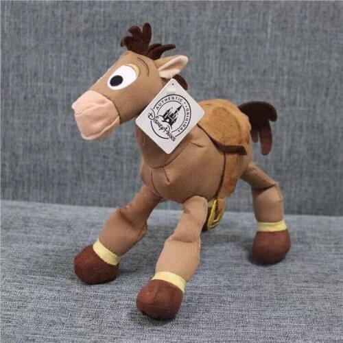 Free Shipping 1pcs 25cm 9'' Original Toy Story Plush Bullseye The Horse Figure Soft Kids Doll For Childrens Gift