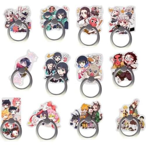Japanese Cartoon Ghost Mobile Phone Stand Holder Finger Ring Smartphone Phone Stand For Iphone Huawei All Phone