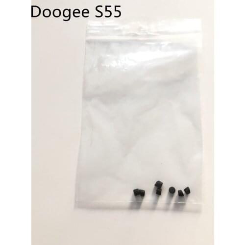 DOOGEE S55 Used Phone Screws Pad black Rubber For DOOGEE S55 MTK6750T Octa Core 5.5inch 720x1440 Free Shipping